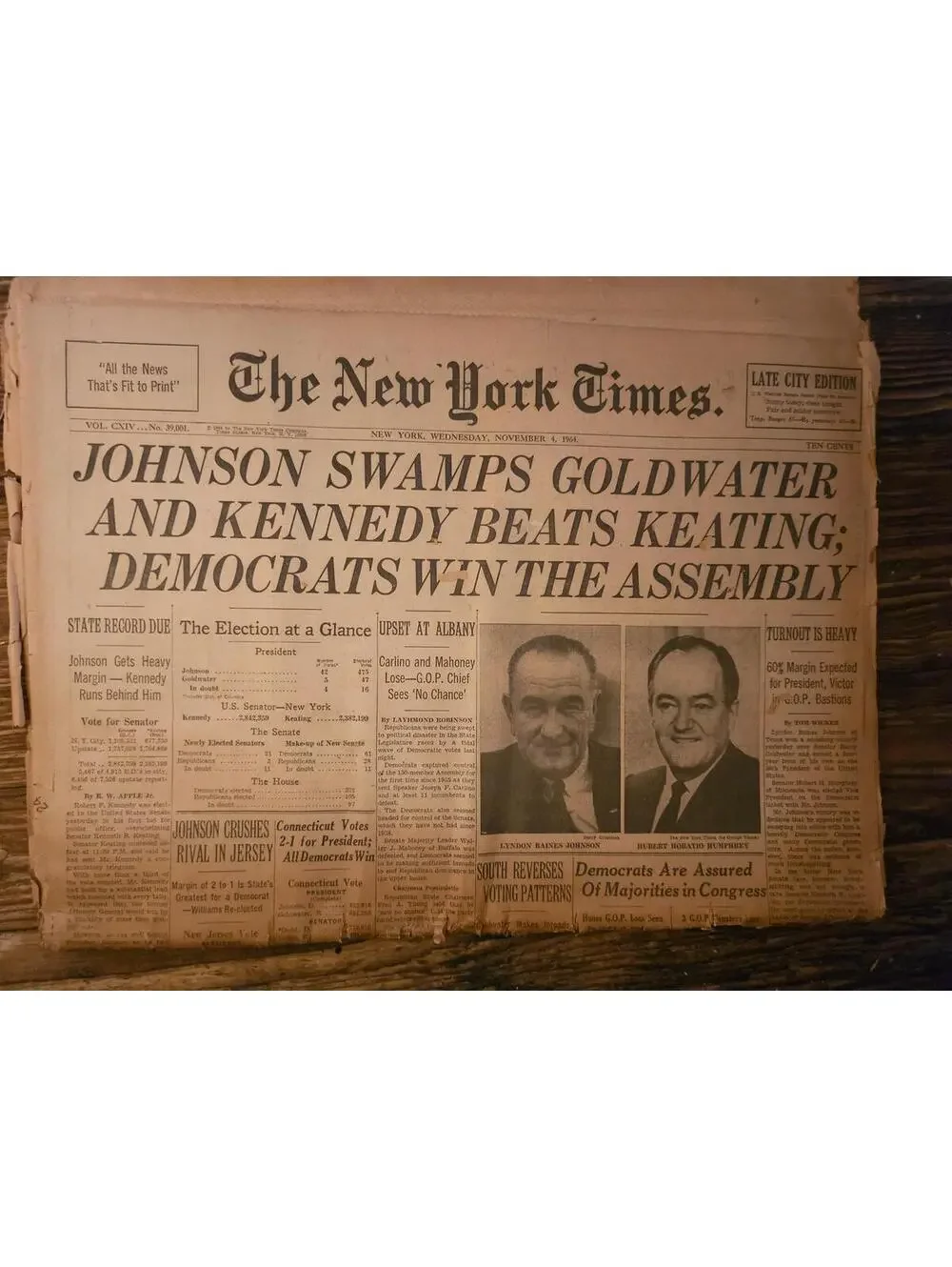 World Journal Tribune , Sept. 12, 1966 - space - Perfect Gemini Link-up